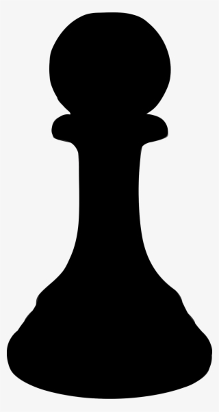 Chess Pawn Black Silhouette Piece Image - User Default Image Png #10069386