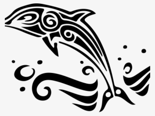 Dolphins Clipart Tribal - Dolphin Tribal #10071401