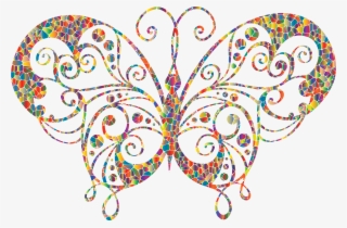 This Free Icons Png Design Of Polyprismatic Tiled Flourish - Schmetterling Silhouette #10071739