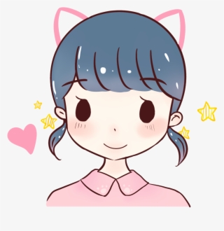 Hand Painted Original Q Version Avatar Png And Psd - Girl Avatar #10071818