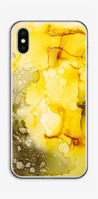 Yellow Color Splash Skin Iphone Xs - Mobile Phone Case #10073157