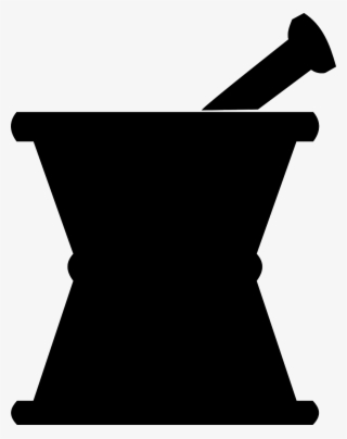 Mortar Pestle Medicine Pharmacy Png Image - Mortar And Pestle Vector #10076996