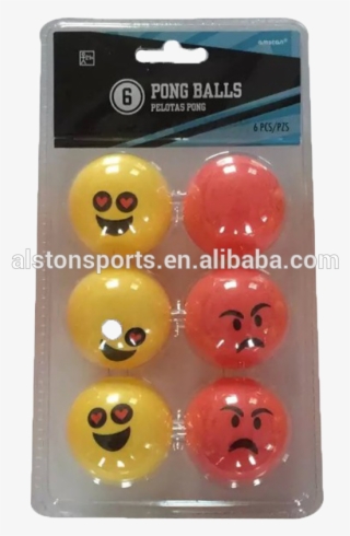 40mm Oem Colorful Plastic Beer Pong Balls For Games,practice,carnival - Smiley #10077188
