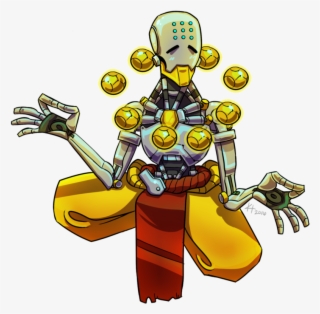 Lucio Drawing Zenyatta - Zenyatta Transparent Fanart #10077578