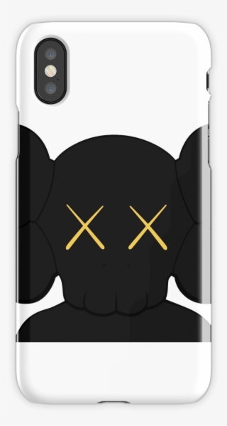 Kaws Companion Head Logo Black Gold Iphone X Snap Case - Kaws #10077702