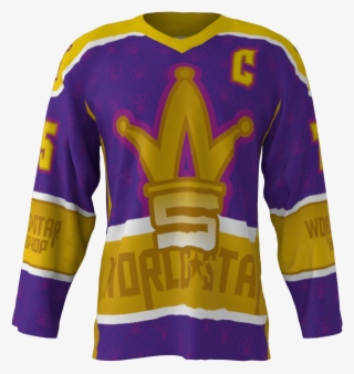 World Star Hip Hop Custom Roller Hockey Jersey - Long-sleeved T-shirt #10079912