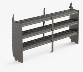 Picture Of Contoured Shelving Unit With 3 Shelves 96" - Shelf #10080491