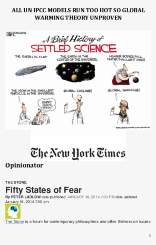 Pdf - Global Warming History Cartoon #10081135