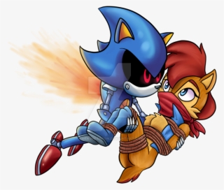 Metal Sonic Heroically Rescuing - Cartoon #10082476