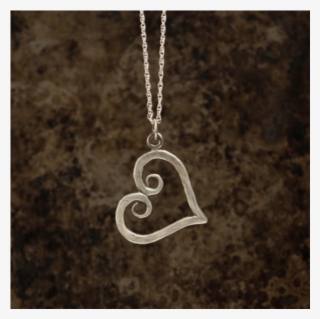 Polished Sterling Silver Heart Pendant & Chain - Locket #10082643