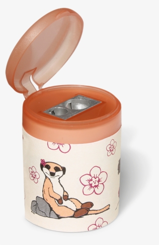 Pencil Sharpener Meerkat With Flower Ø4x5,5cm - Toy Fox Terrier #10082719