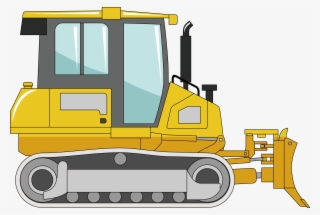 Clip Transparent Bulldozer Clipart Excavator - Png Construction Machine Clip Art #10082828