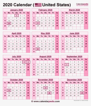 2020 Calendar Png Pic - 2019 Calendar With Government Holidays #10087845