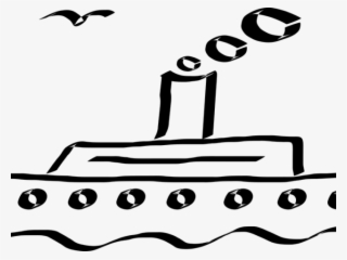 Cruise Ship Clipart Outline - Cruise Ship Art Black And White #10088164