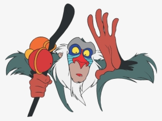 Timon And Pumbaa Cartoon Character, Timon And Pumbaa - Lion King Rafiki Clipart #10088404