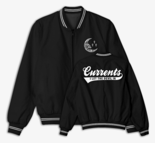 "i Let The Devil In" Bomber Jacket Currents #10089429