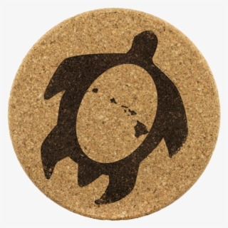 Honu Hawaiian Islands Round Cork Coaster Set, Coasters, - Drink Coaster #10090044