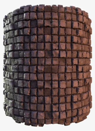 Brick Cylinder Square1 Cylinder - Wood #10090694