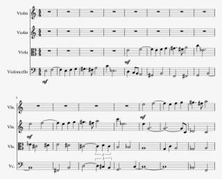 Piece For String Quartet - Evening Naruto Sheet Music #10091355