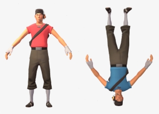 Petition To Make Upvotes Into Scout And Downvotes Into - Scout Tf2 T Pose #10092175