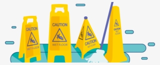 Curso De Prevención De Riesgos En El Sector De Limpieza- - Vector Graphics #10093546