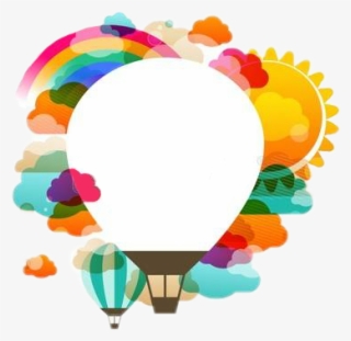 Burbuja De Pensamiento @sthefanyalmengor Dale Like - Hot Air Balloon Vector Design #10095407