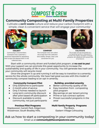 Apartment One Page Flyer - Compost Crew #10095554