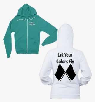 Let Your Colors Fly Color Guard Zip Up Hoodie Features - Jacksfilms Klondike Hoodie #10096223