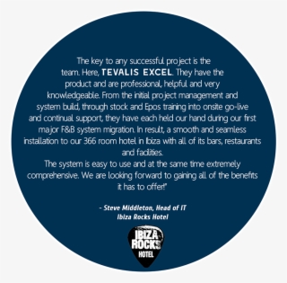 Ibiza Rocks Quote - Circle #10096403