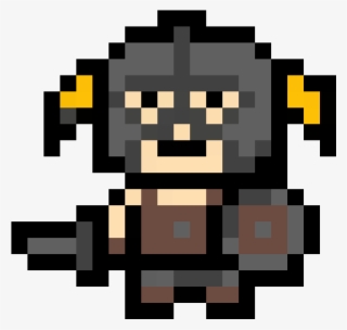 Dovahkiin - Dovahkiin Pixel Art #10097807