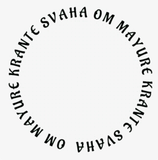 Banner Library Library Mahamayuri Mantra In A - Circle #10098242
