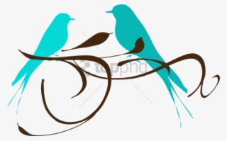 Free Png Teal Love Birds Png Image With Transparent - Love Bird Clipart #10098351