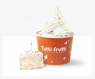 Birthday Cake - Coconut Frozen Yogurt Tutti Frutti #10099148