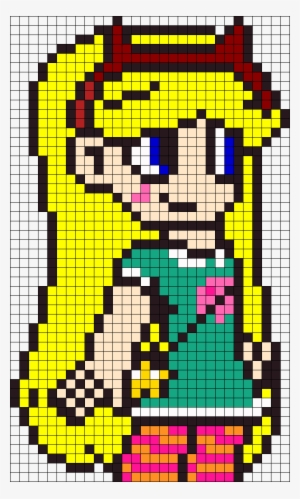 Princess Star Butterfly Perler Bead Pattern / Bead - Pixel Art Star Butterfly #1010472