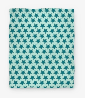 Teal Star Pattern Blanket - 微細 凹凸 構造 ポリマー 応用 #1010591