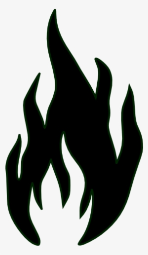 Flames In Black And White Clip Art At Clker - Black And White Flames Clipart #1010597