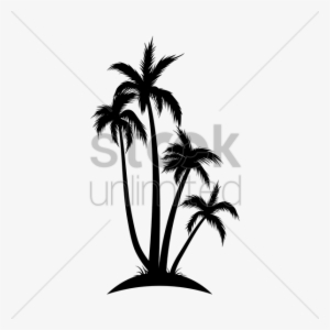 Silhouette Of Coconut Tree Vector Image - Silhouette #1010766 Silhouette Of Coconut Tree Vector Image - Silhouette #1010766