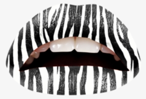 Vitamin Enhanced With A Smooth Feel And Glossy Finish, - Violent Lips The Zebra Temporary Lip Appliques - Set #1011247