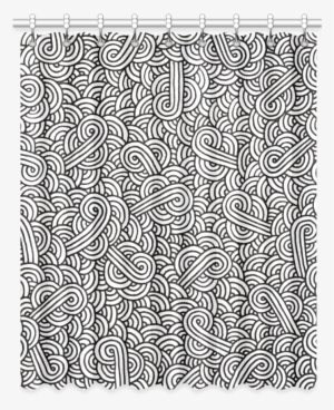 White Swirls Png - Black And White Swirls Doodles Backpack By Savousepate #1011354