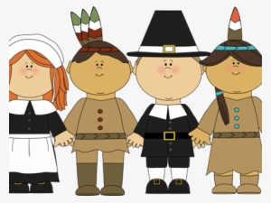 Indians Clipart Pilgrims - Cartoon Pilgrims And Indians #1011466