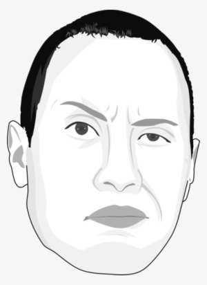 Caricate Of Dwayne Johnson By Thecartoonist - Dwayne The Rock Head Transparent #1011503