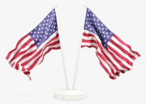 Two America Flag Png #1011532