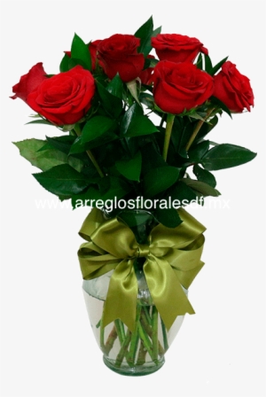 Florero Con Rosas Rojas #1011775