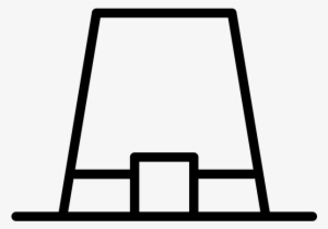 Pilgrim Hat Rubber Stamp - Illustration #1011902