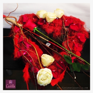 Corazon De Rosas Rojas Y Blancas Boda #1011934