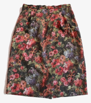 Vintage Floral Tapestry Pencil Skirt - Pencil Skirt #1012219