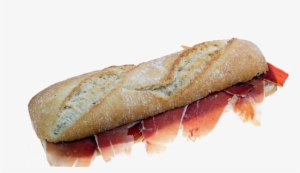 Bocadillo De Jamon Clipart Baguette Bocadillo Ham - Bocadillo #1012518