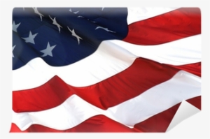 American Flag Waving In The Wind Wall Mural • Pixers® - Flag Of The United States #1012582