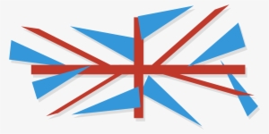 England Flag Animation Png Download - Abstract British Flag #1013082