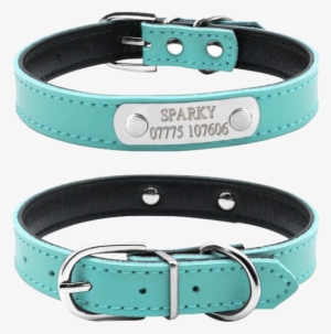 Leather Personalized Dog Collar - Cat Collar Personalised #1013370
